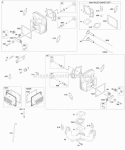 Cylinder Head Gasket Set-Valve Intake Manifold Valves Diagram and Parts List for 407577-0308-E1  Briggs and Stratton Engine